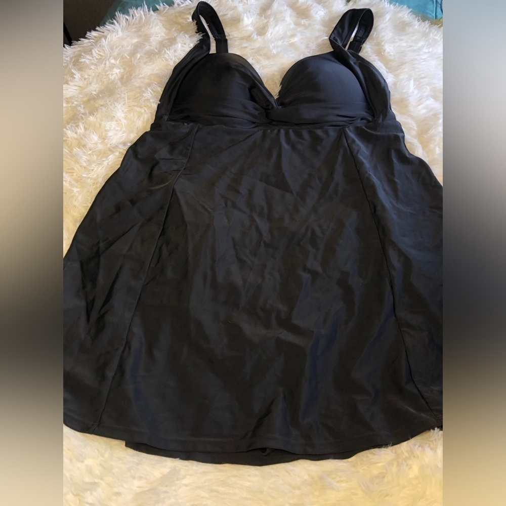 VENUS Black One Piece Swimsuit Dress size 16 NWOT - Picture 4 of 11